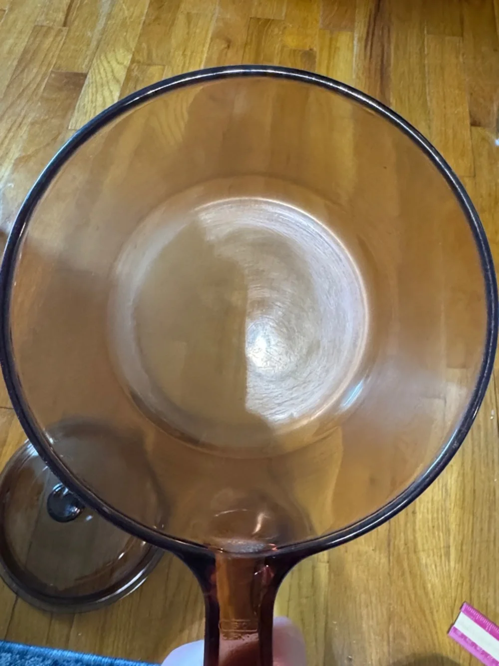 CORNING WARE VISIONS Pyrex Amber Cookware 1.5L Saucepan with Lid USA 2 PC - Picture 5 of 8